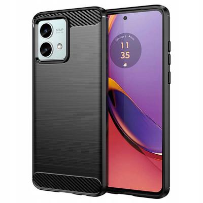 Case for Motorola Moto G84, Strong, Silicone Back, Carbon Silicone