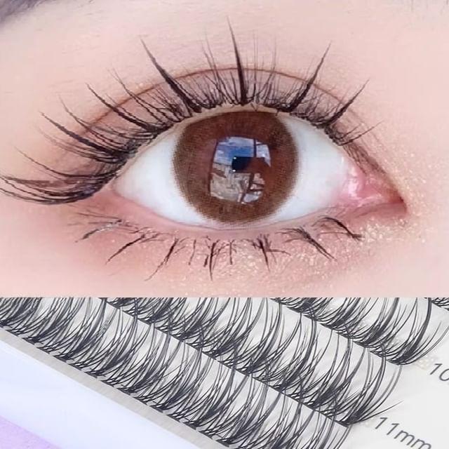 

Mogugu - Individual Cluster False Eyelashes Black - One Size