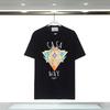 Unisex Cotton T-Shirt With Digital Print Letter Loose Fit Casual Wear