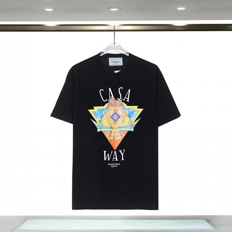 Unisex Cotton T-Shirt With Digital Print Letter Loose Fit Casual Wear