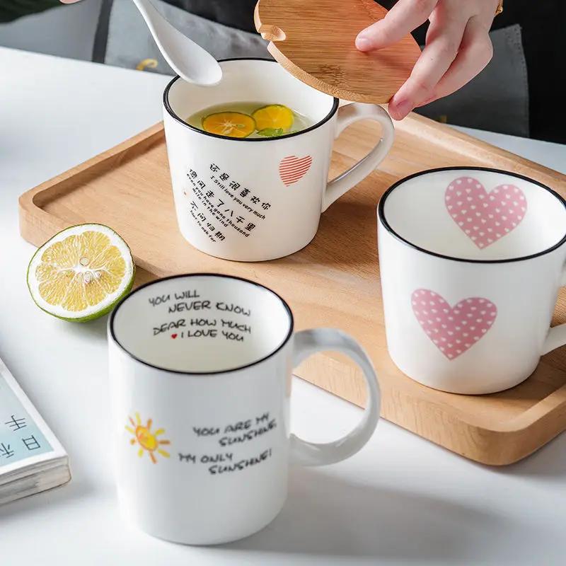 Cute Graffiti Coffee Mug Mate Cup Cute and Different Cups Ceramic Mugs Free Shipping Thermo Coffee Cup To Carry Christmas Gift