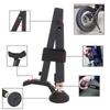 Motorcycle Single Side Paddock Stand Wheel Stand Support Foldable Aluminum Black