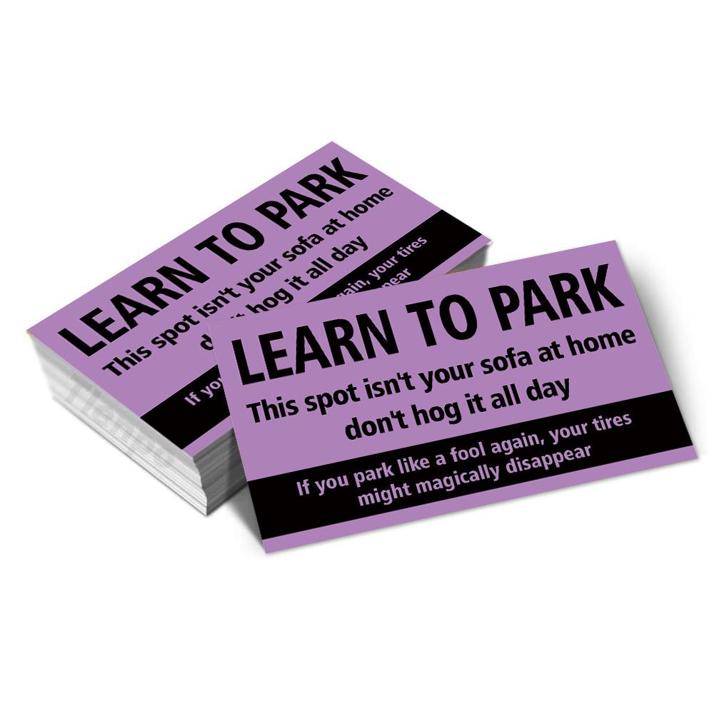 

50 шт., Забавные парковочные карточки Научись парковаться 3,5 x 2 дюйма, Карточки для розыгрышей, Поддельный штраф за вождение для розыгрыша, Мини-портативные реквизиты для розыгрышей 9x5.4cm фиолетовый