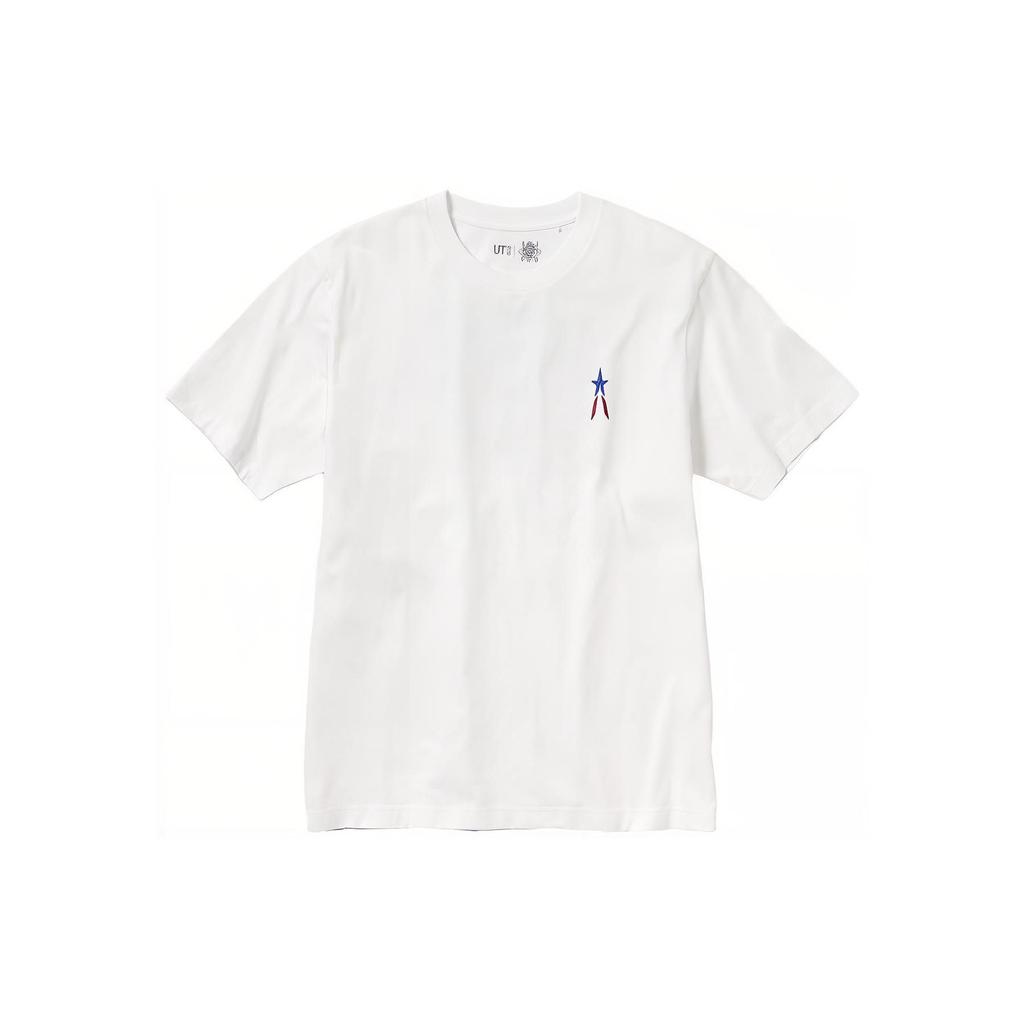 UNIQLO Letter Graphic Print Crew Neck Short Sleeve T-Shirt Unisex tops 458598-00