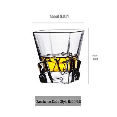 LISM Handmade Crystal Whiskey Glass Set