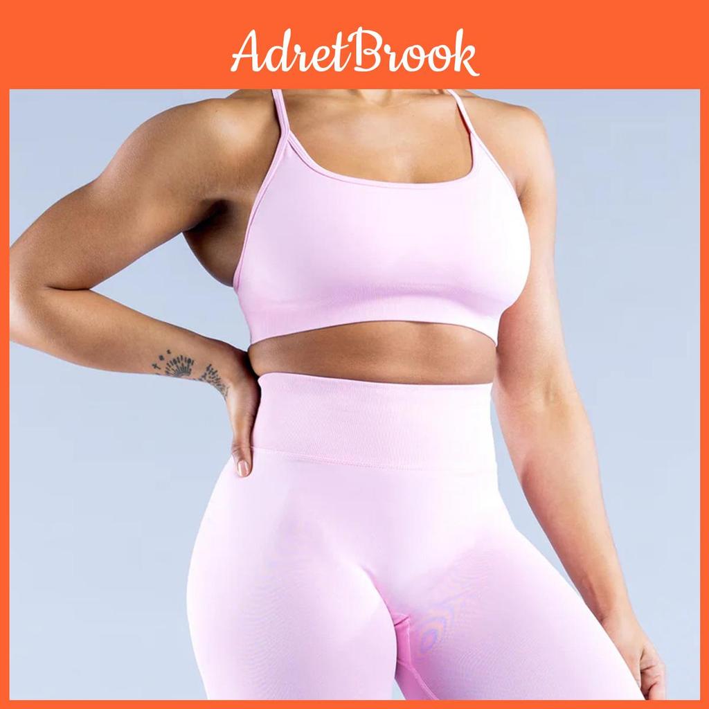 Sujetador de Yoga de Nailon Mate sin Costuras con Diseño de Espalda Cruzada para Fitness y Entrenamiento