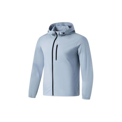 Li Ning Ice Smooth Cool Technology UV Protection Breathable Cycling Climbing Outdoor Soft Shell UPF50+ Sun Protection Jacket Men Jacket AWDU823-3