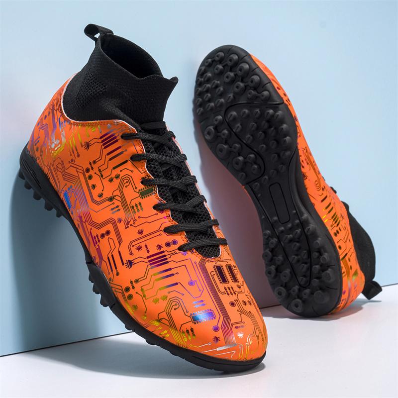 Fashion Men's Football Shoes Training Football Boots Non-slip Game Training Student Shoes Large Size Recreational Sports Men