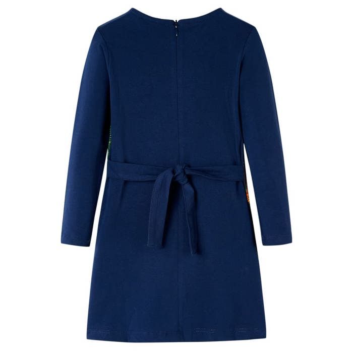 Robe pour enfants à manches longues bleu marine 92/104/116/128/140