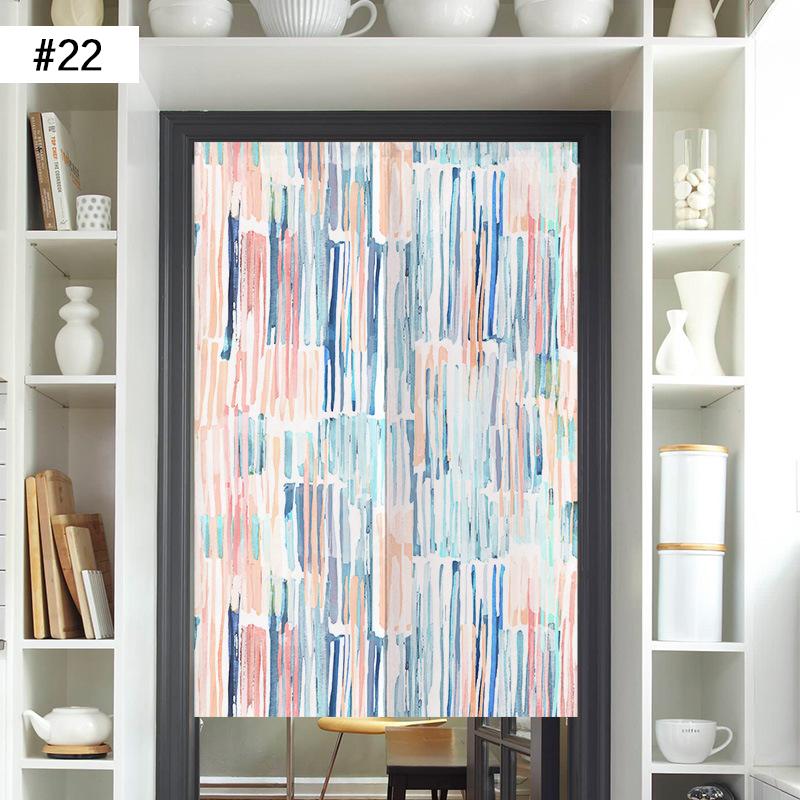Japanese Door Curtain Screen Cotton Linen Kitchen Doorway Divider Room Partition Bathroom Bedroom Porch Half Curtain Noren