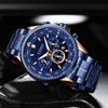 Curren 8399 Men's Multifunction Quartz Watch with Calendar, Large Dial, and Six Hands for Business