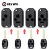 KEYYOU Modified Remote Key Shell Fob 2/3/4 Buttons Case For Honda Fit CRV Civic 2009 Ight Ridgeline HRV Jazz ACCORD Jazz 2008