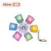 1-20PCS Silicone Cat Paw Keycap Fidget Spinner Stress Relief Toy for Keyboard Decompression Finger Gyroscope Keychain