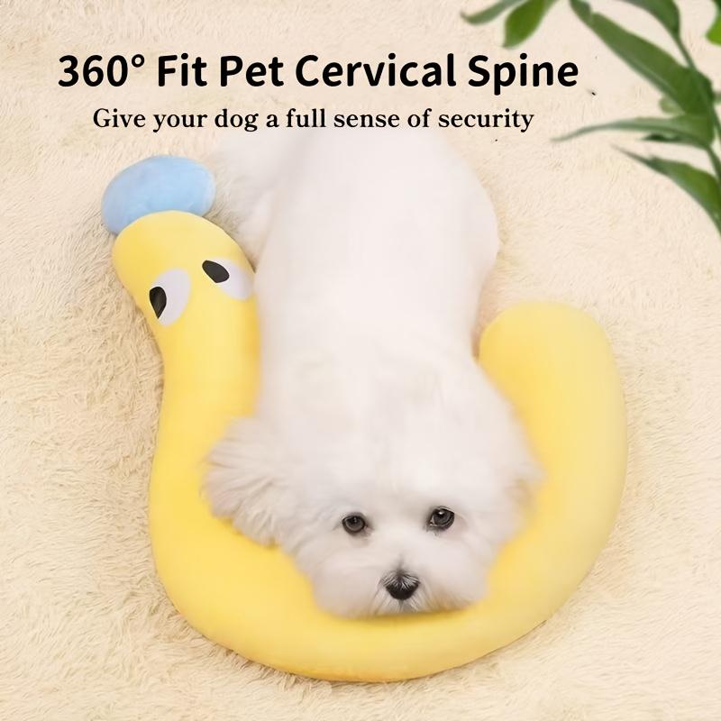 Cute Question Mark Pet Bed Blanket, Soft, Machine Washable, Cozy Neck Pillow Design, for Cats and Dogs, All Seasons