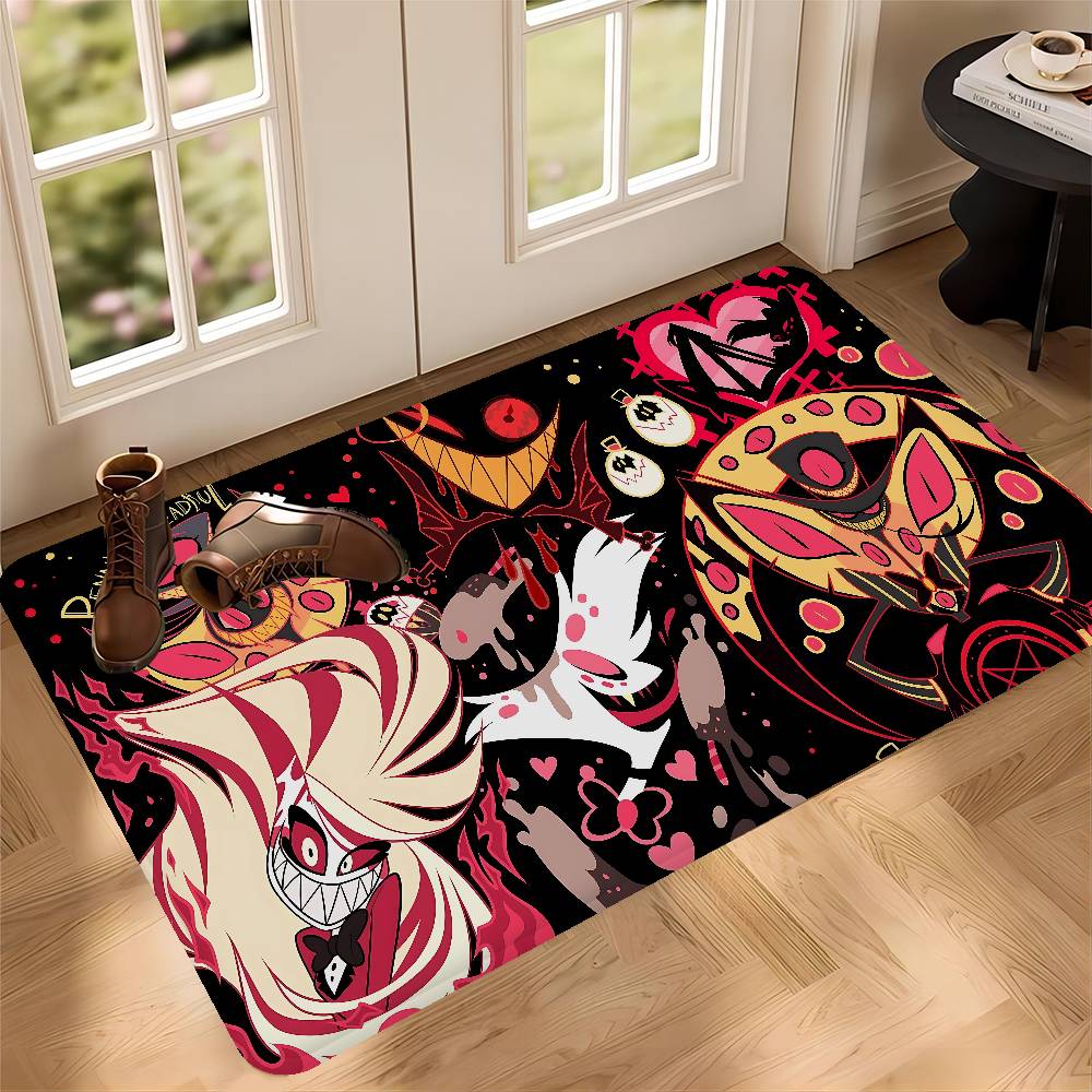 H-Helluva Boss Blitzo Cartoon Floor Carpet Nordic Style Home Doormat Bathroom-Toilet Mats Bedroom Hotel Decor Mat