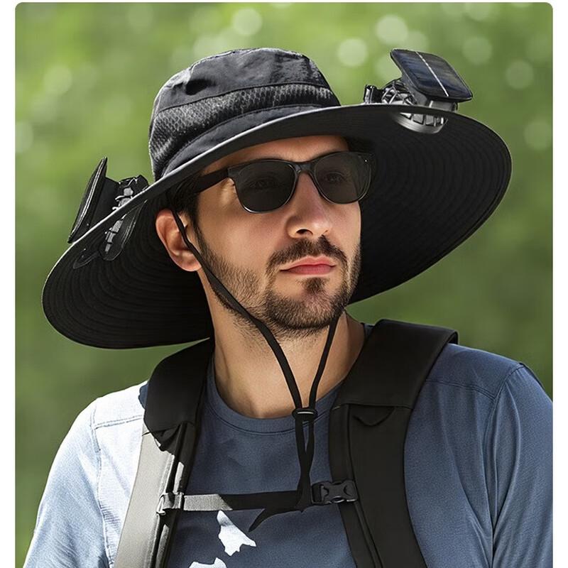 Junbie Solar Powered Dual Fan Hat