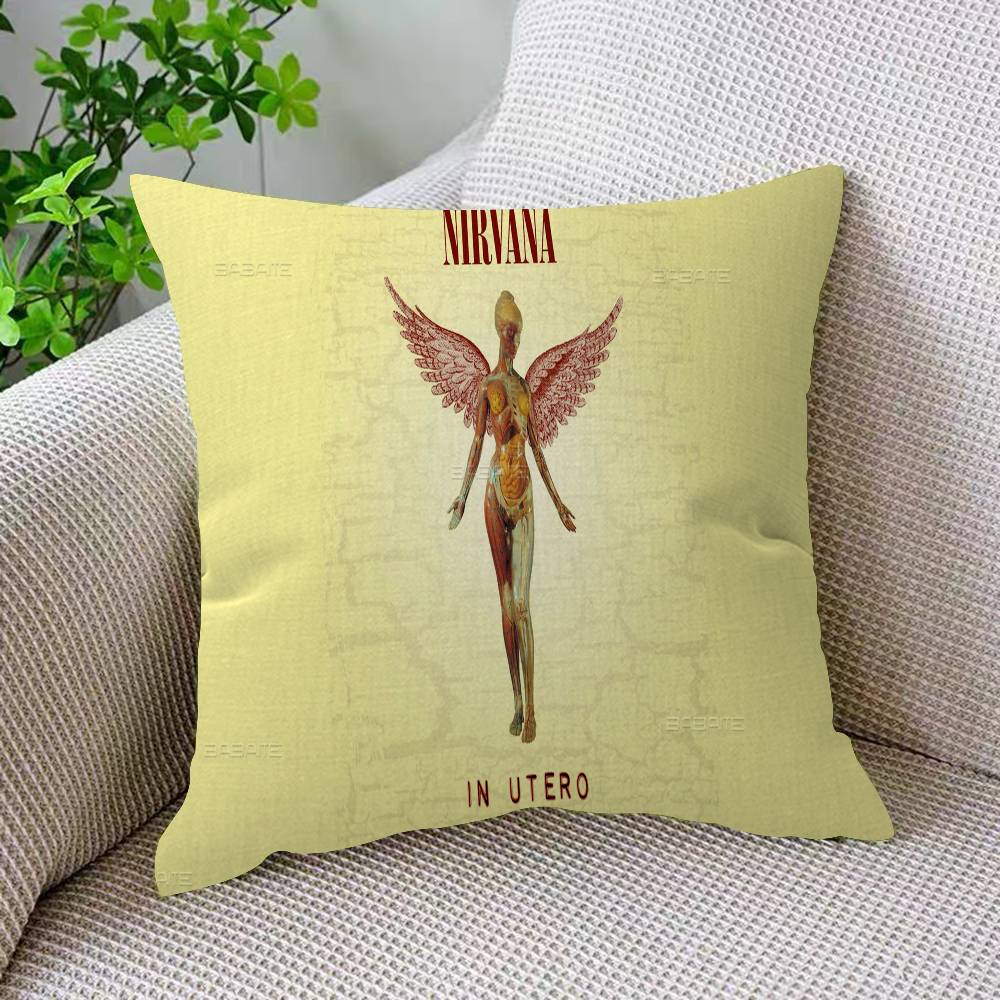 N-Nirvana Anime Pillow Cover Design Cushion Cover Decor Holiday Decorati
