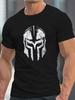 Spartan Warrior Helmet Graphic TShirt 100 Cotton ONeck Short Sleeve Summer Casual Mens Tshirt Streetwear