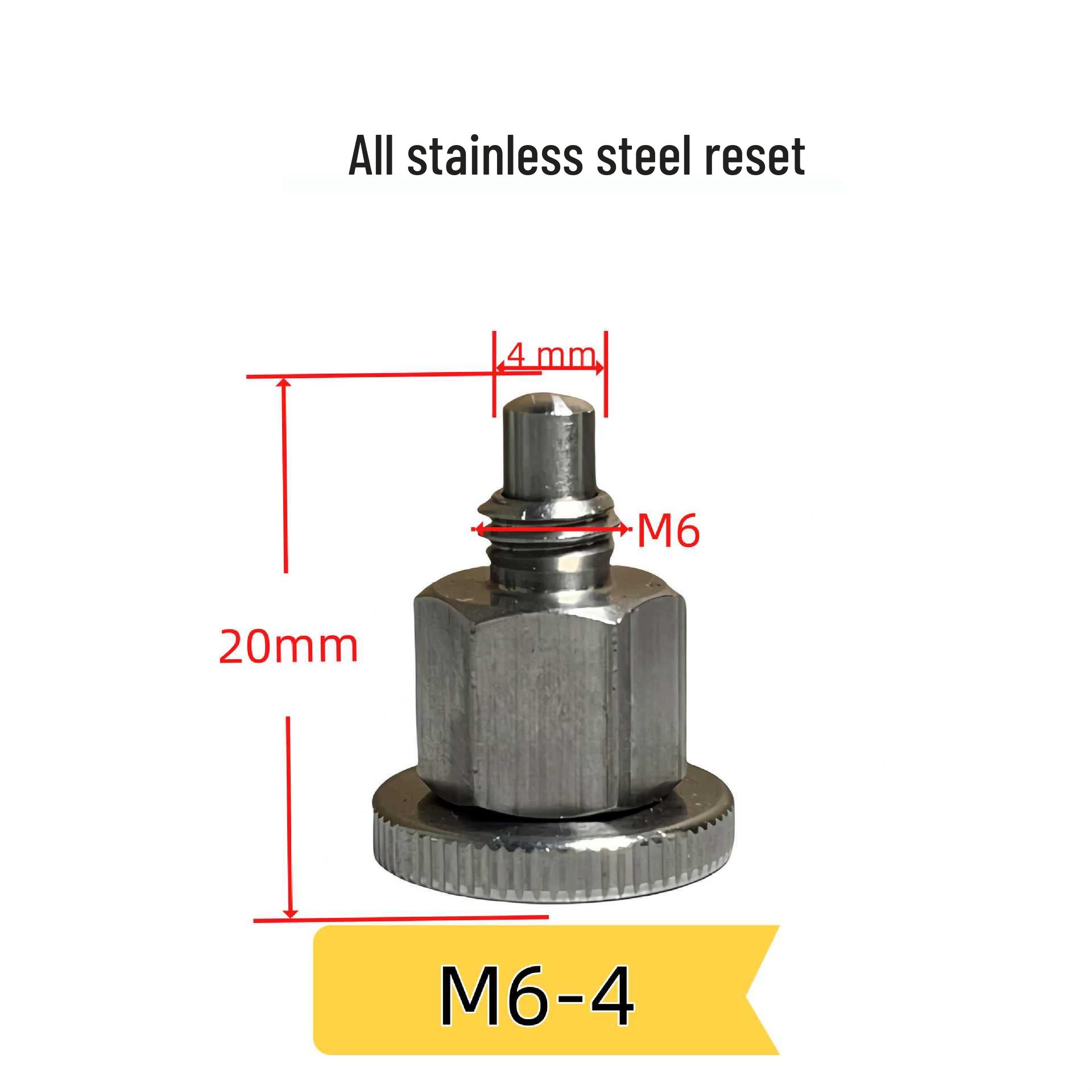 Stainless Steel Mini Spring Plunger Indexing Pin Knob