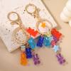Cute Resin Gummy Bear Key Chain 3D Animal Key Ring Pendants for  Women Girls Handbag DIY Kid's Jewelry Gifts