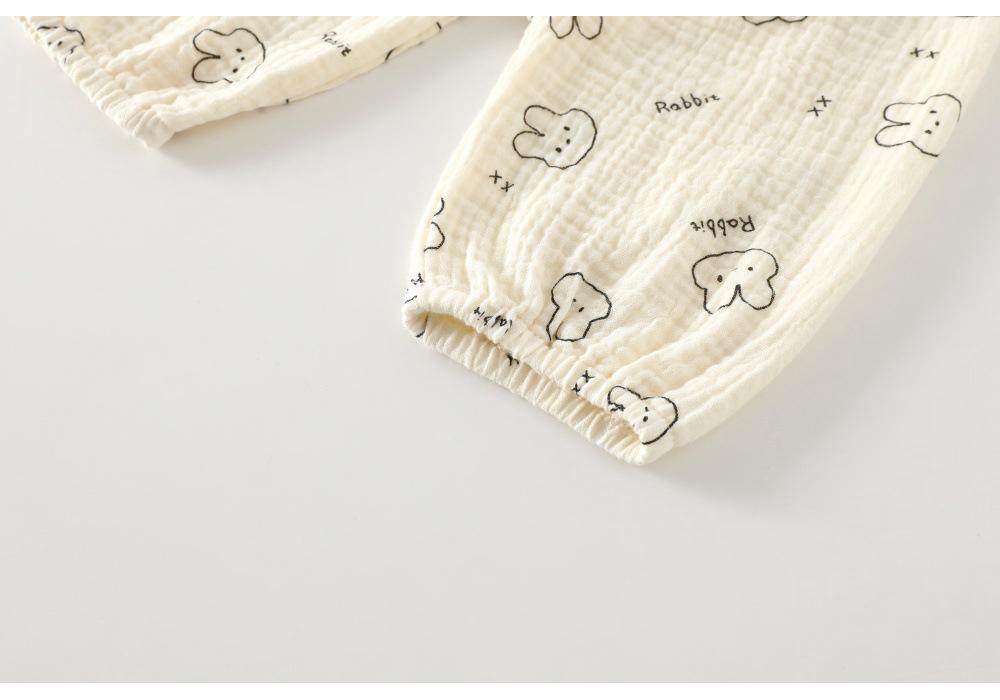 Summer Thin Pure Cotton Anti-Mosquito Gauze Pants for Children: Crotch-Opening, A-Class, Loose Wide-Leg Design for Outdoor and Casual Home Wear