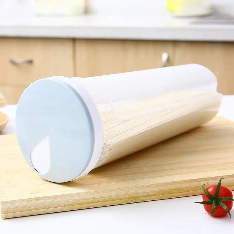 Noodle & Grain Storage Container, Food-Grade Airtight Pasta Spaghetti Dry Food Kitchen Organization Canister with Lid for Pantry