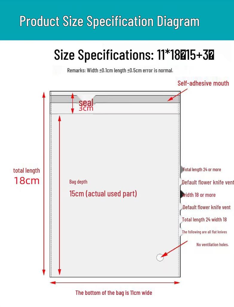 Self-Adhesive OPP Bags for Clothing & Jewelry Packaging