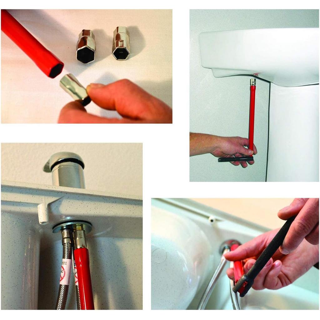 Wrench Hand Tools Spanner Professional Labor Saving Faucet Repair 8-13mm Plumber Back Nut Kit Durable Smooth Surface