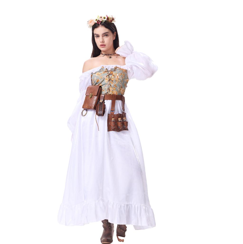 Women's Vintage Dresses Casual Sleeve A-line Role Play Dresses