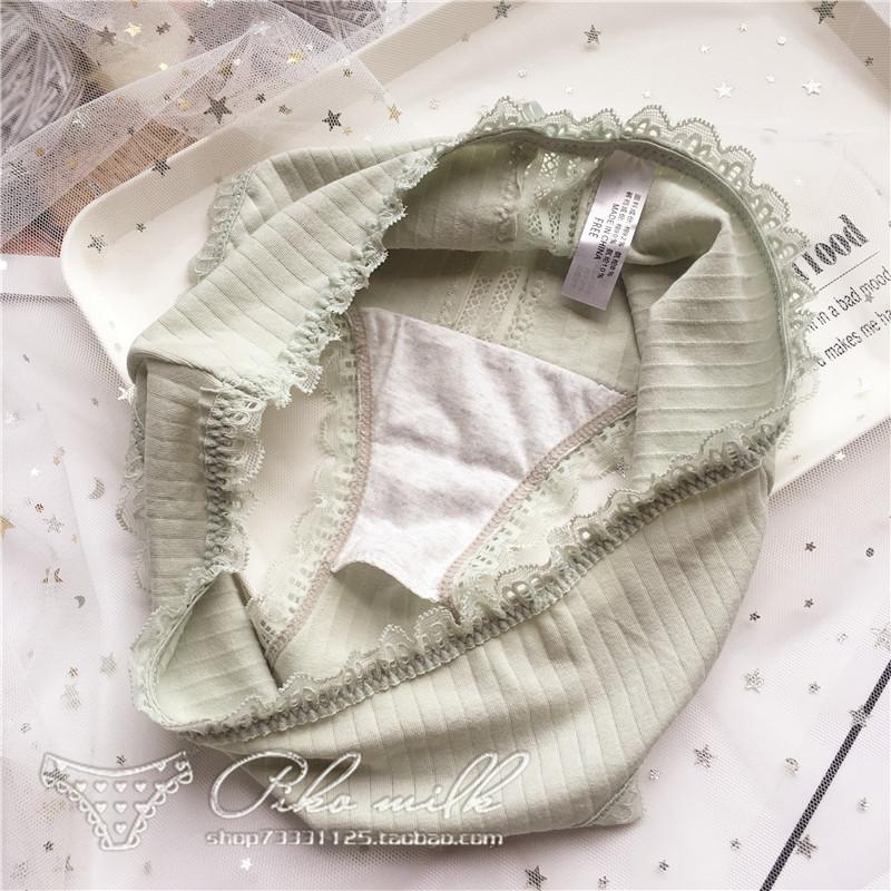 Roztomilá holčičí mašlička boky krajka elastické velké pohodlné nízké dámské kalhotky