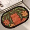 Bathroom Toilet Absorbent Floor Mat Bathroom Door Dirt Resistant Quick Drying Anti Slip Mat