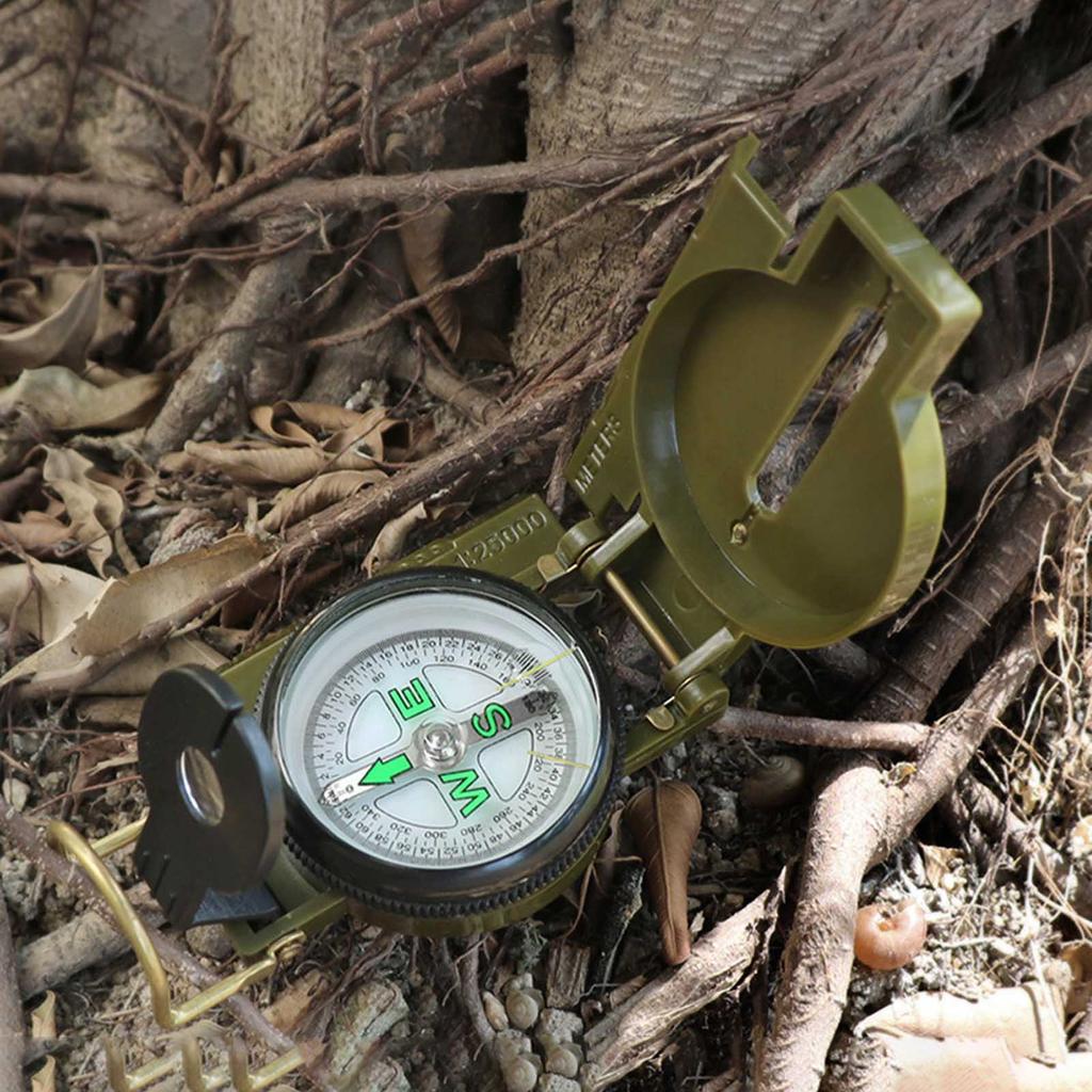 Hiking Compasses Outdoor Lensatic Compass Waterproof Hand Held Compasses for Survival Backpacking Orienteering