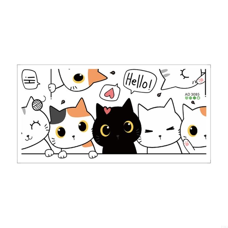 

Removable Kitten Designing Decal For Door Wall Waterproof Decorations Sticker