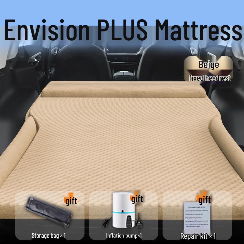 Aufblasbare Auto-Matratze für 25 Buick Envision Plus Modelle - Schlafpolster für Rücksitz und Luftkissen für Kofferraum