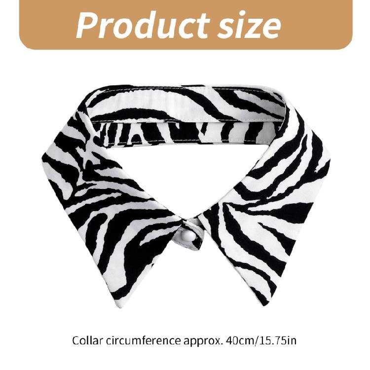 Modern Black White Striped Faux Collar Insert Detachable Collar False Lapel Blouse Collar False Collar Fashion Statement