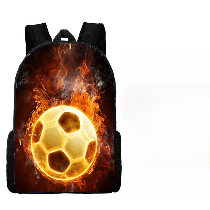 İlk ve Ortaokul Çocukları Erkek ve Kız Çocuklar için Futbol Okul Çantası Çift Omuz ve Sırt