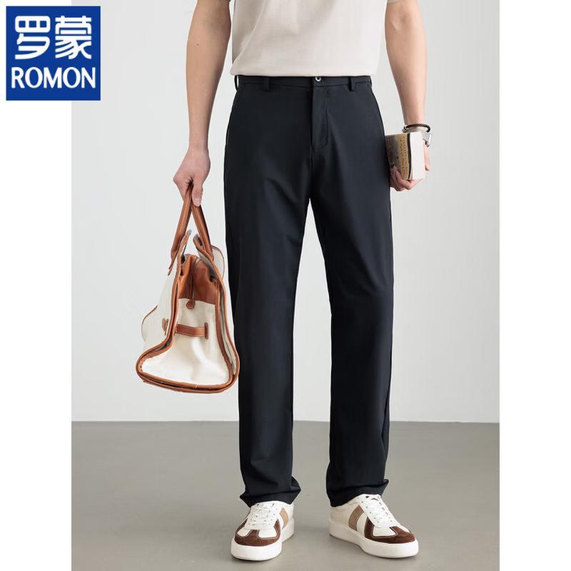 

Romon Men s Spring/Summer Casual Straight-Leg Dress Pants 35