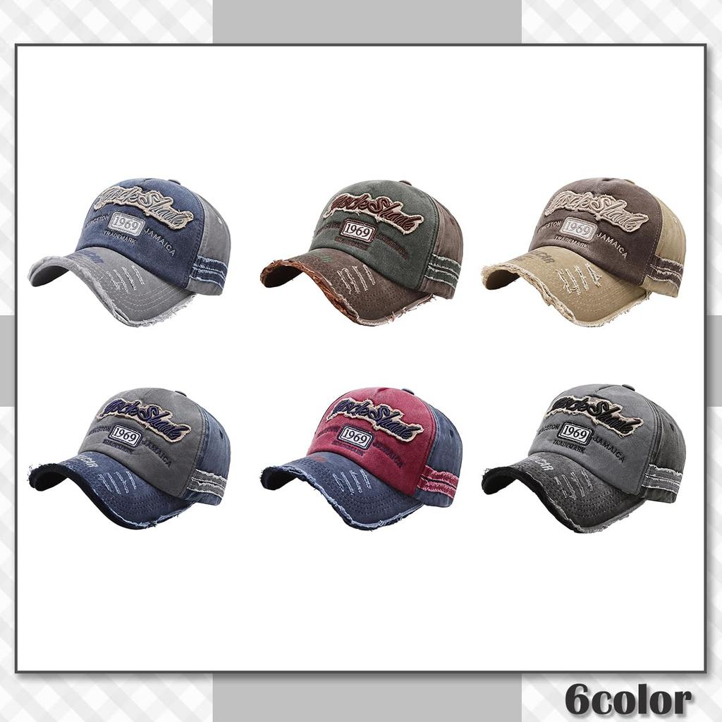 Chrome Crane CB207 Denim with Distressed for Men and Women (Red) Hat/Cap Finish, Adjustable, Stylish, Casual, Spring/Summer,