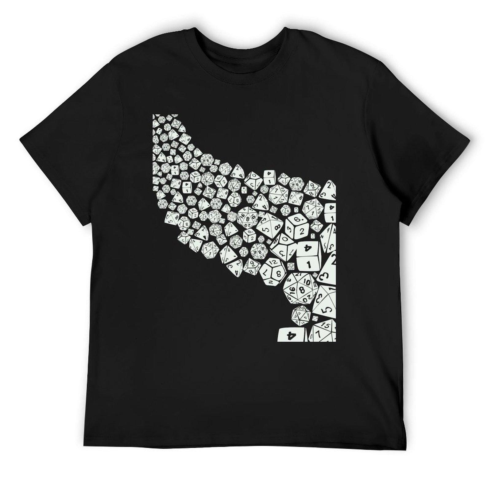 

Футболка Dice spill для мальчиков с анималистичным принтом, аниме-вещи, мешковатые футболки, мужские винтажные футболки 4XL