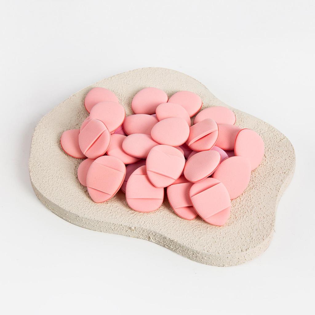 50pcs Finger Air Cushion Puffs, Mini Air Cushion, Wet and Dry Foundation Make-up Makeup Pad, Mini Travel Portable Finger Tip Makeup Sponge