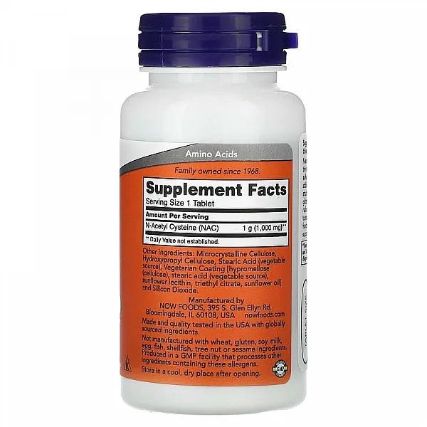 Now Foods N-ACETYLOCYSTEINA 1000 MG.