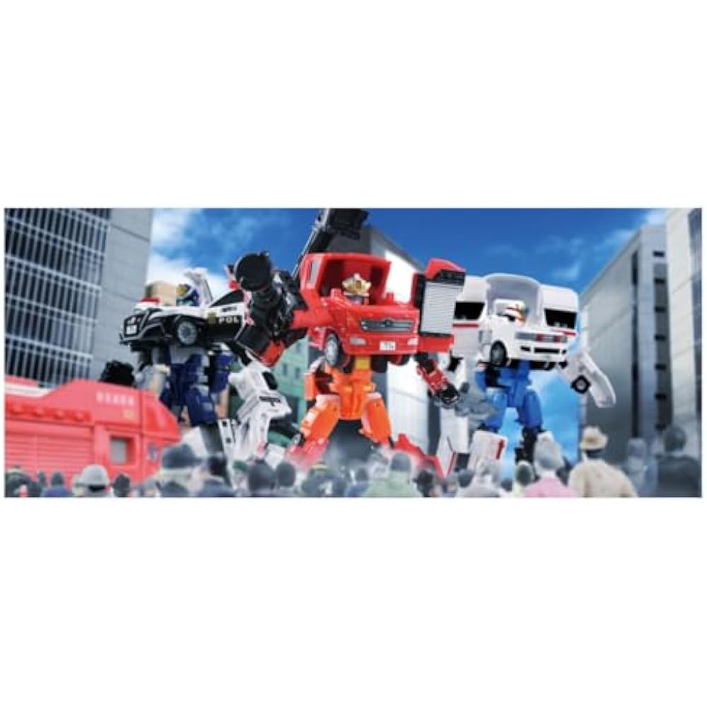 Takara Tomy Mika Job Lover JB02 Fire Braver Morita Multipurpose Fire Pump Car MVF Mini Car Toy 3 ...