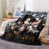 1Pc Rock Kiss Band Print Flannel Blanket, High Quality Comfortable for All Seasons, Home Decor, Warmth and Comfort, Perfect for Christmas Gifts