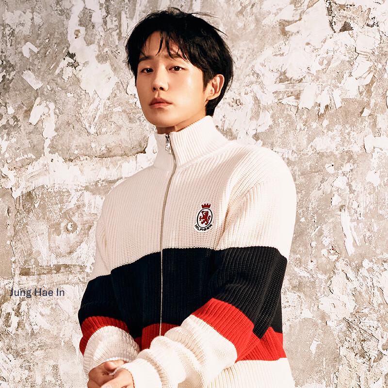 Tommy Hilfiger Unisex Color-Block Cotton Pullover Sweater