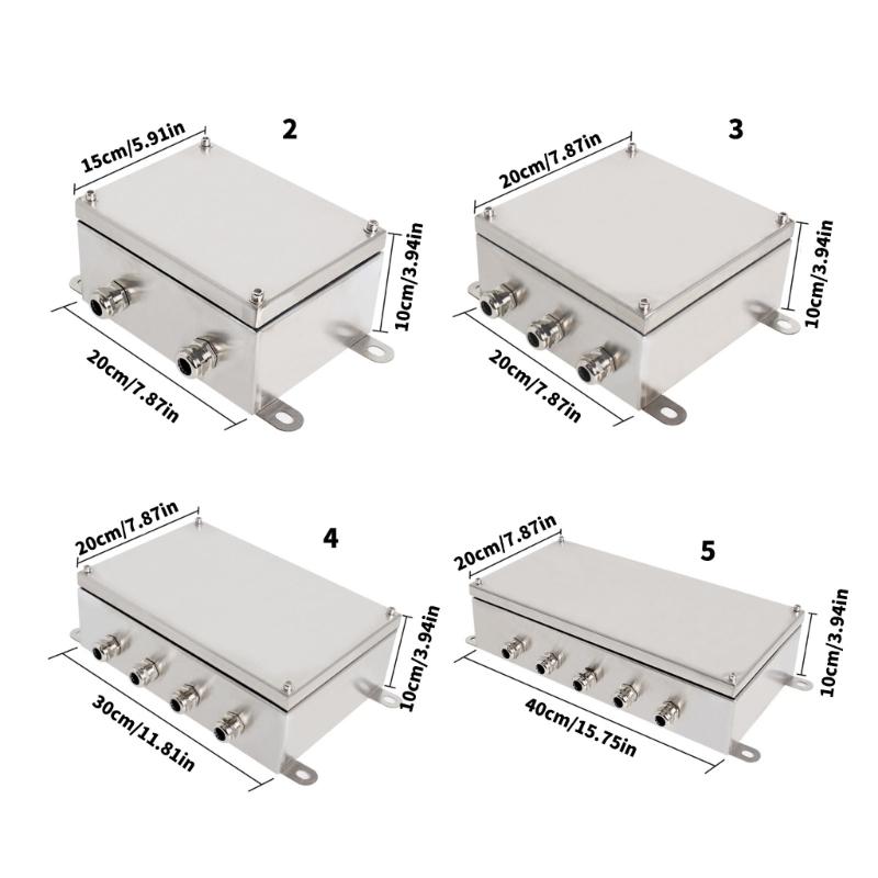 Stainless steels Outdoor Waterproof Cable Split Junction Box Electrical Junction Box Cable Connector Easy to Install
