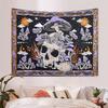 1pc Skeleton Mushroom Pattern Tapestry, Moon Sun Mandala Tapestry, Room Decoration Wall Hanging