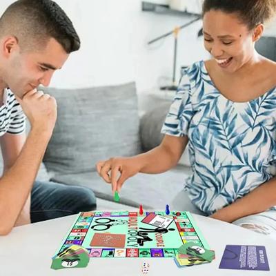 Adultopoly Board Games Couple Date Night Funny Relationship Card Games Interactive Valentines Gifts Ideal for Husband Wife Card Games Toy