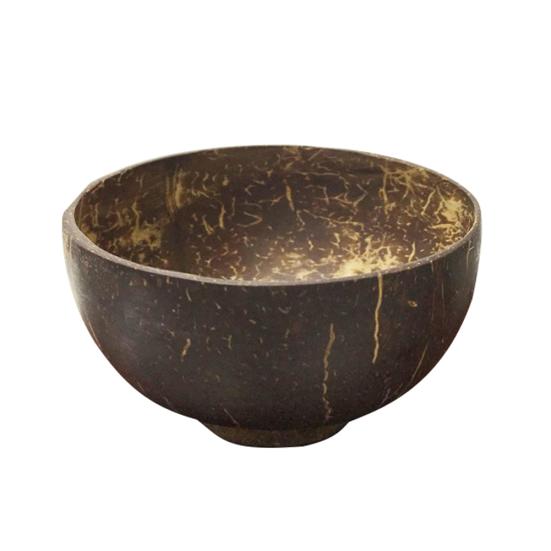 2Pcs Coconut Shell Bowl Soup Salad Noodles Rice Fruit Dish Container Handicraft