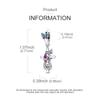 Charms Plata Blue Purple Butterfly Crucifix Pendants Fit Original Bracelets Charms For Women Jewelry Diy Making Gifts