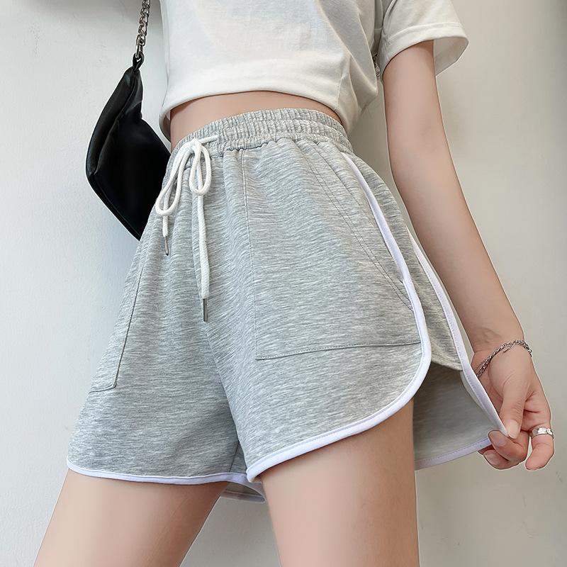 Zielone szorty damskie na lato, codzienne, szerokie spodnie damskie, spodnie trzy czwarte